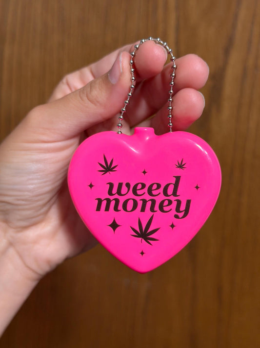 Vintage Heart Coin Purse - Weed Money