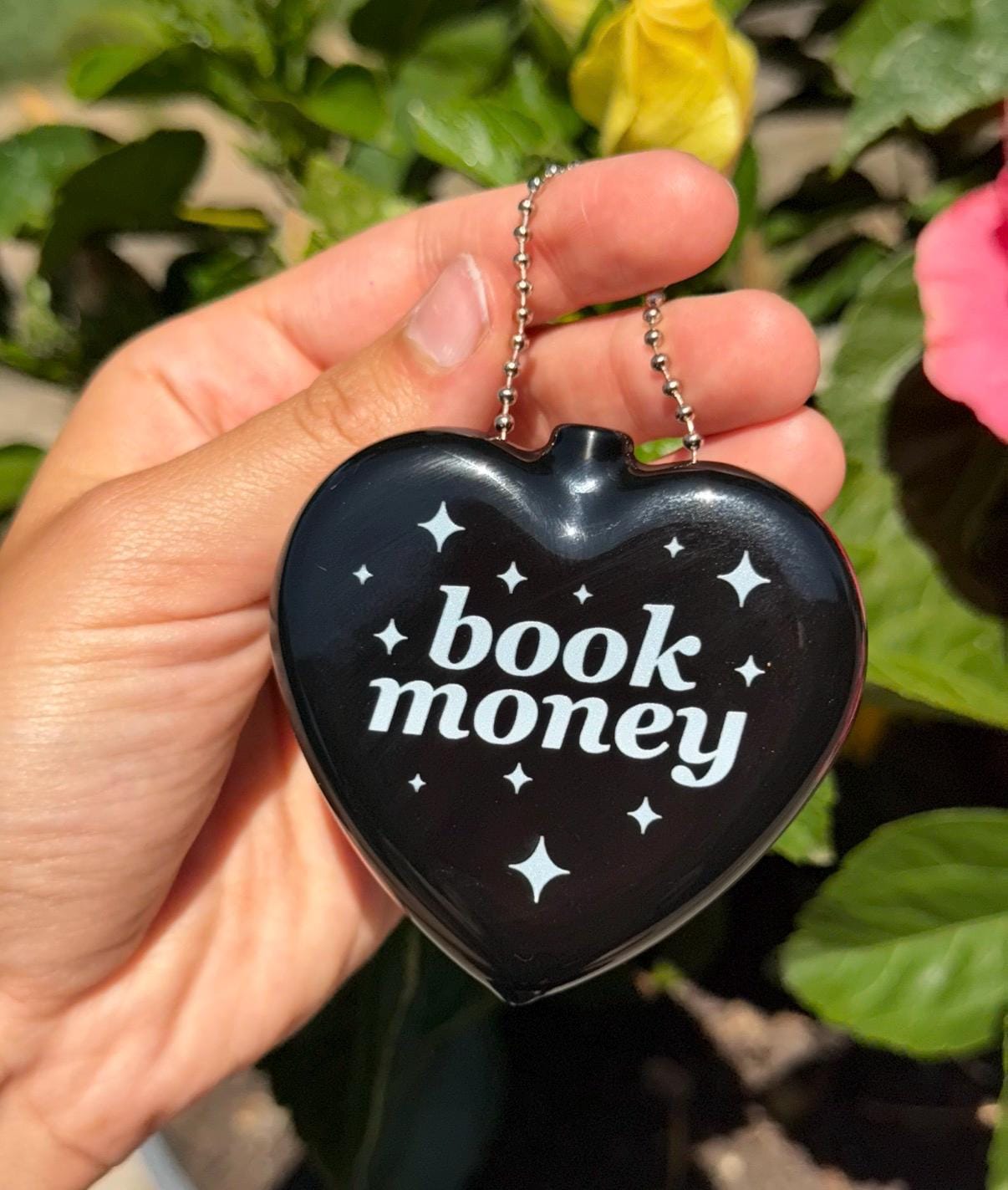 Vintage Heart Black Coin Purse - Book Money