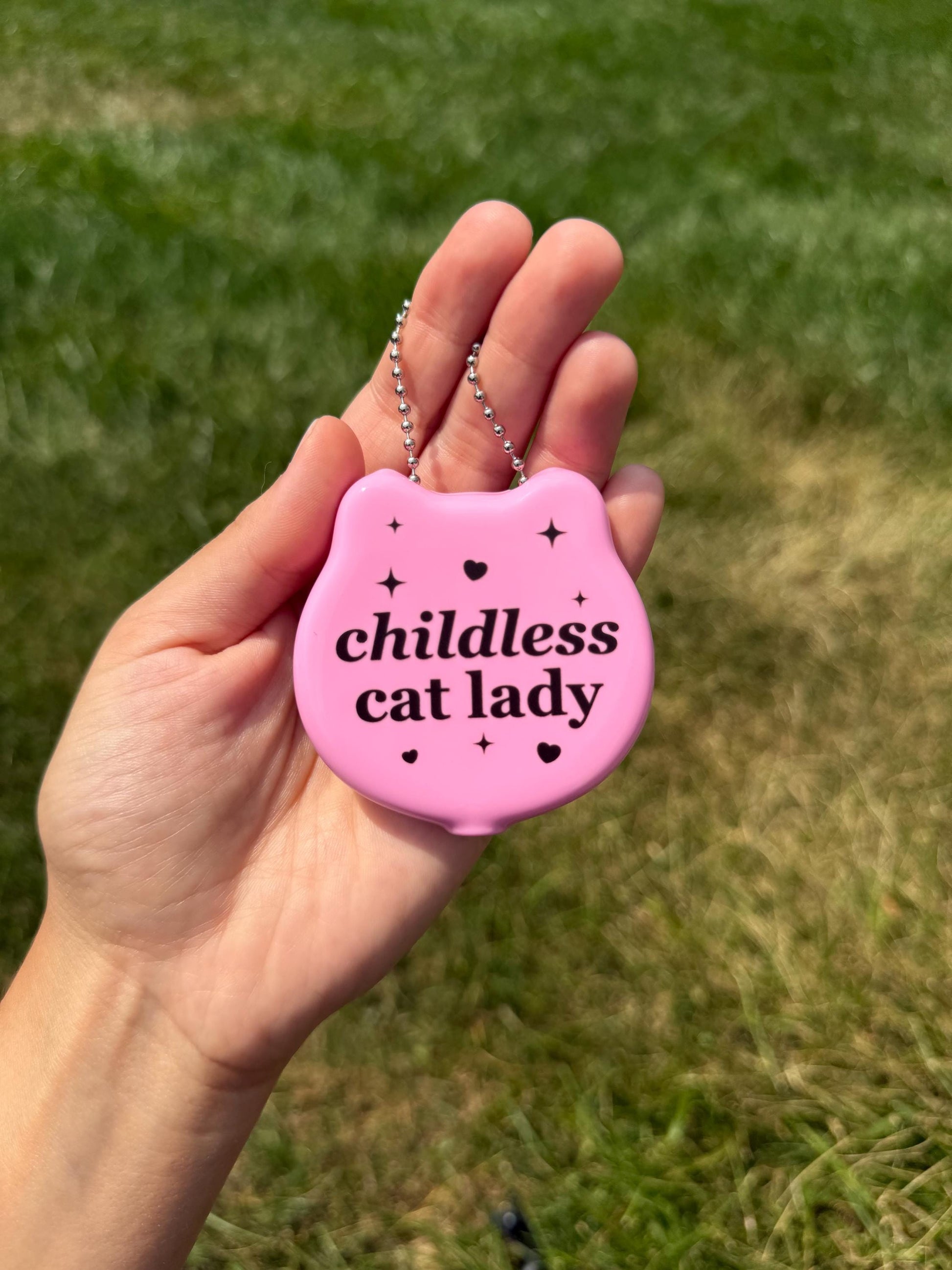 Vintage Pink Cat Coin Purse - Childless Cat Lady