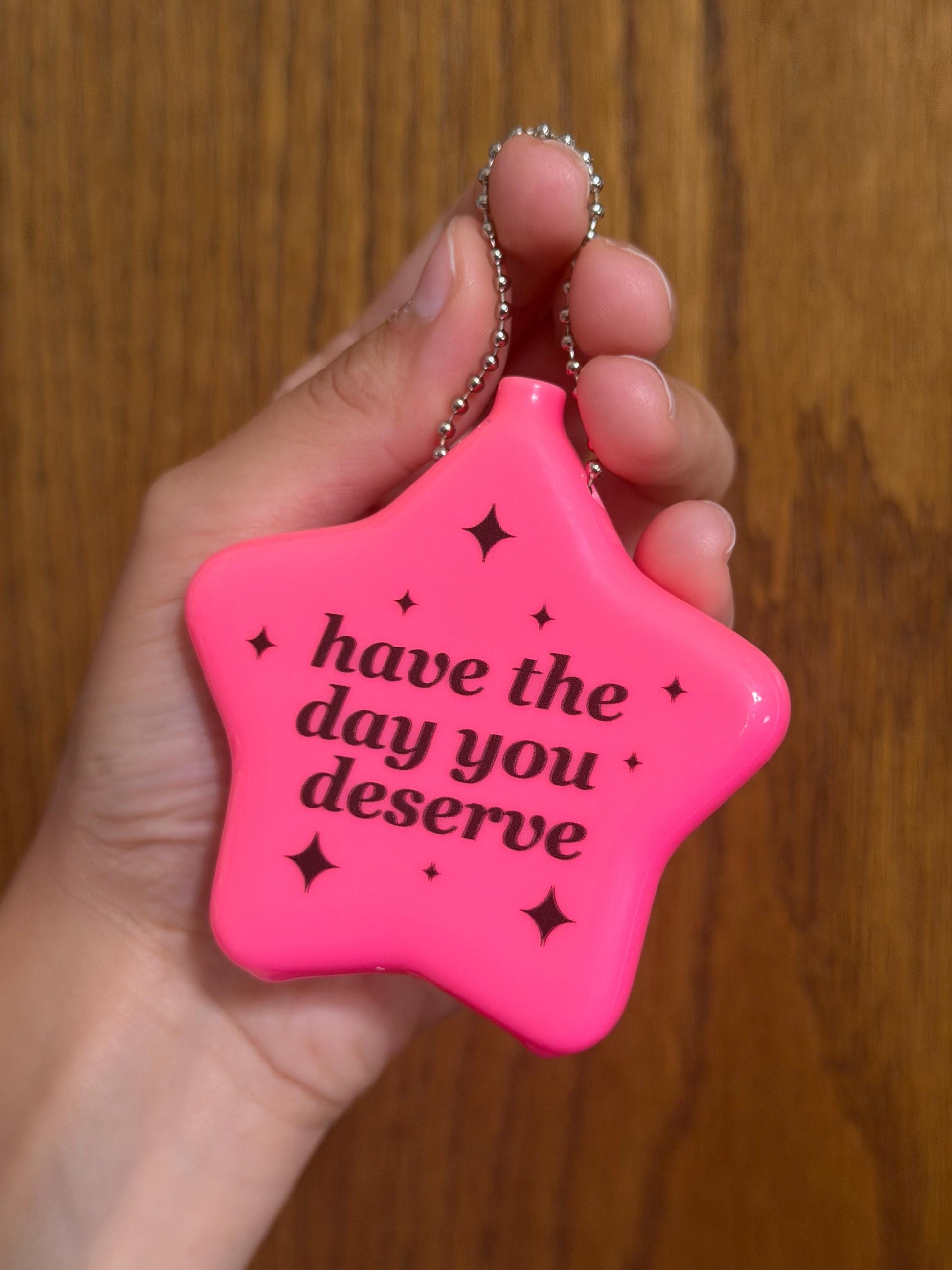 B Grade Hot Pink Rubber Star Coin Purse - Have The Day You Deserve
