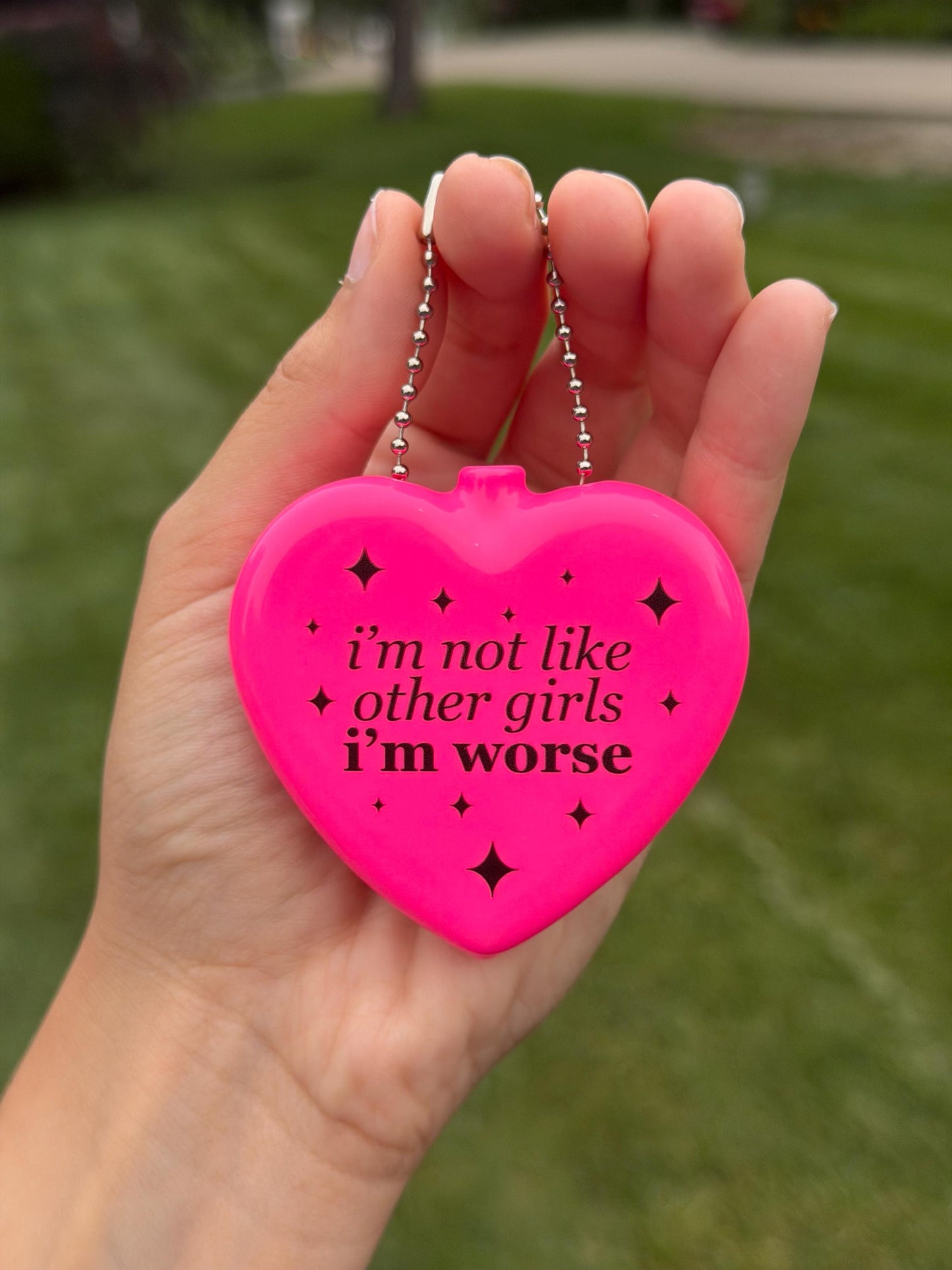 Vintage Heart Coin Purse Pink - I’m Not Like Other Girls I’m Worse