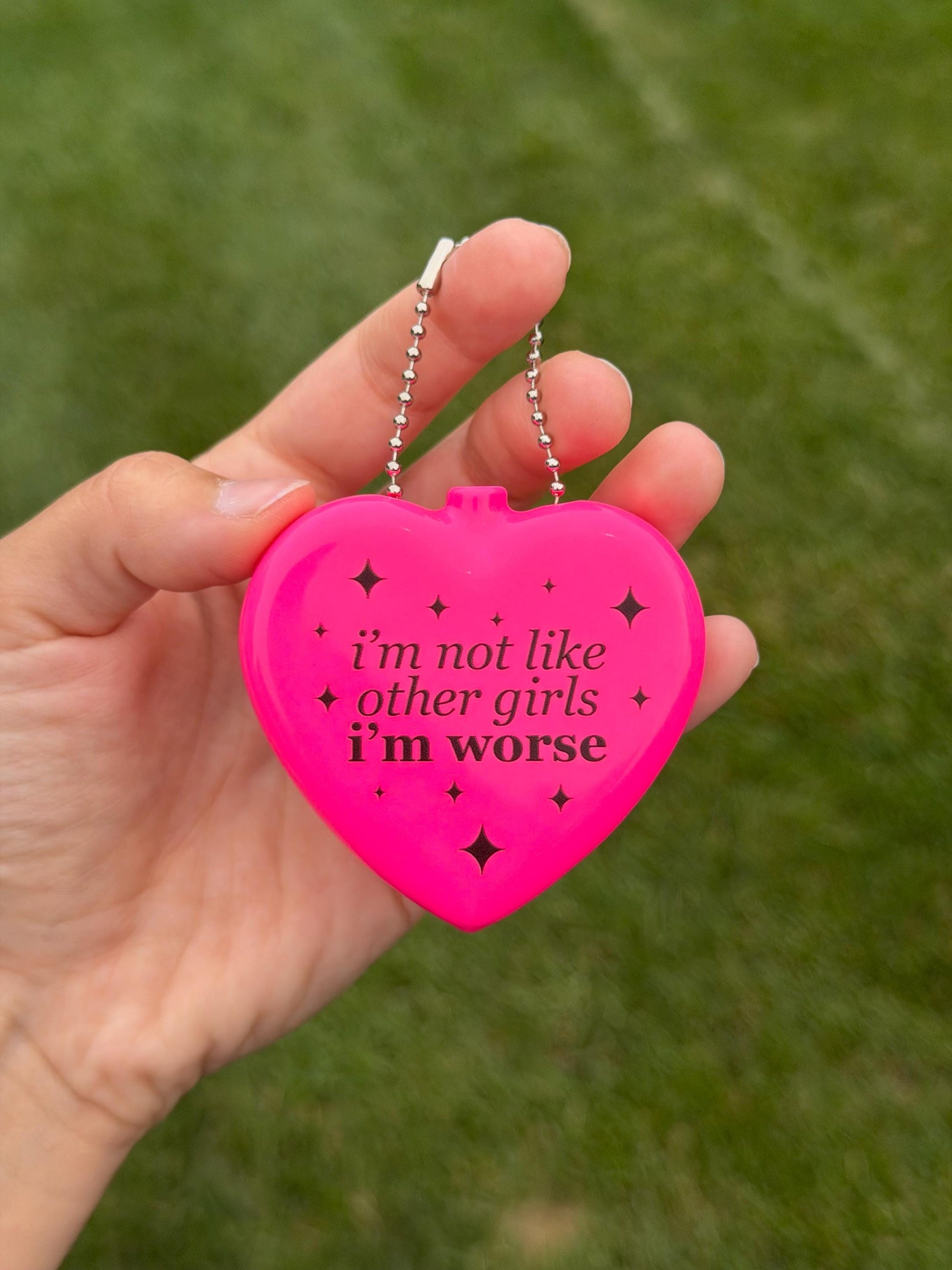 Vintage Heart Coin Purse Pink - I’m Not Like Other Girls I’m Worse