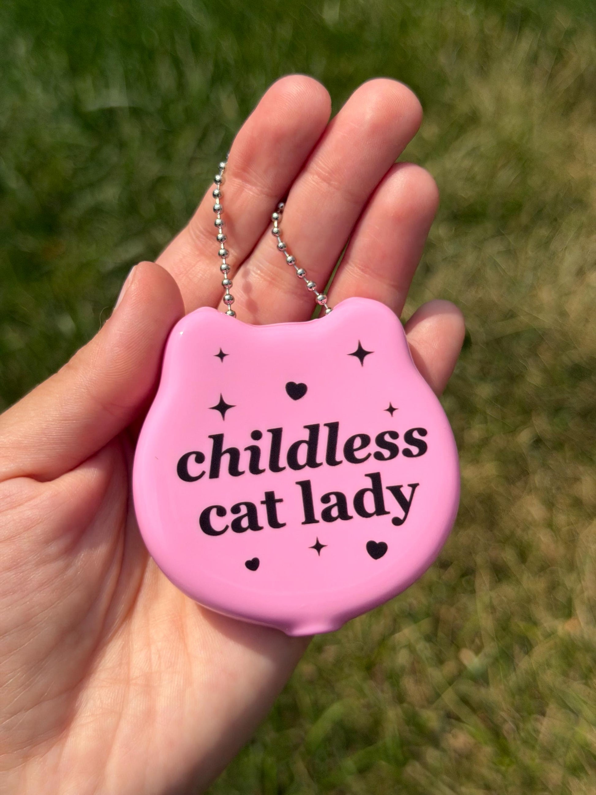 Vintage Pink Cat Coin Purse - Childless Cat Lady