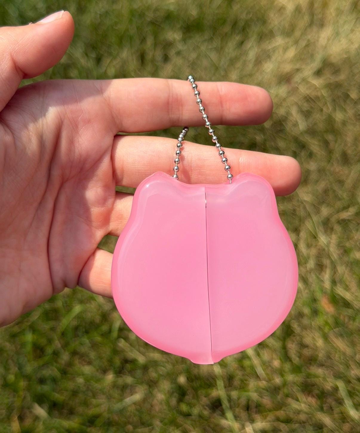 Vintage Translucent Pink Cat Coin Purse - Childless Cat Lady