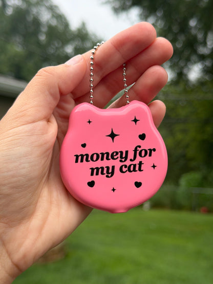 B Grade Vintage Cat Coin Purse - Money For My Cat
