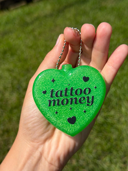 Vintage Heart Coin Purse - Tattoo Money