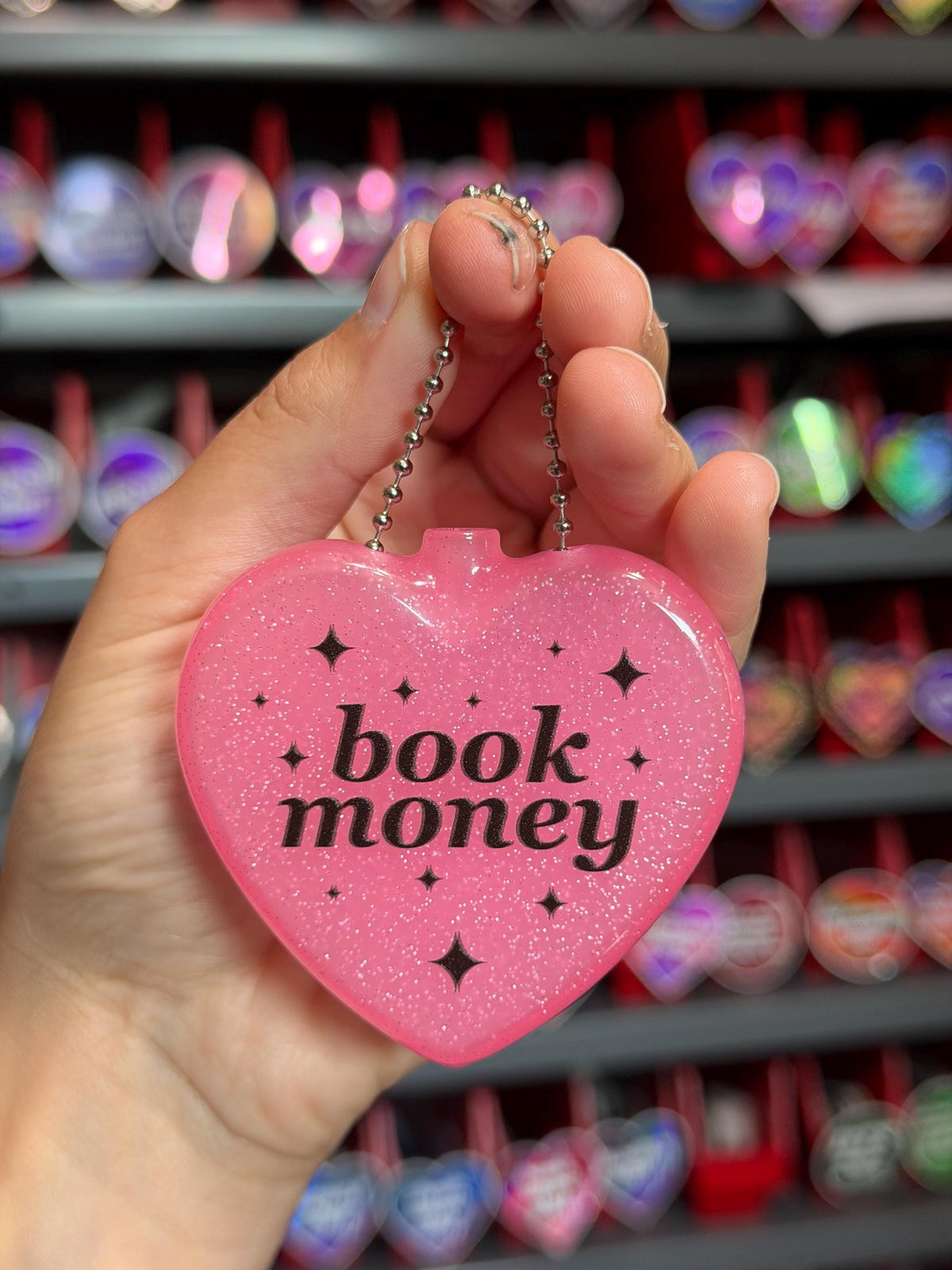 Vintage Heart Coin Purse - Book Money (Misprint/Blurry)