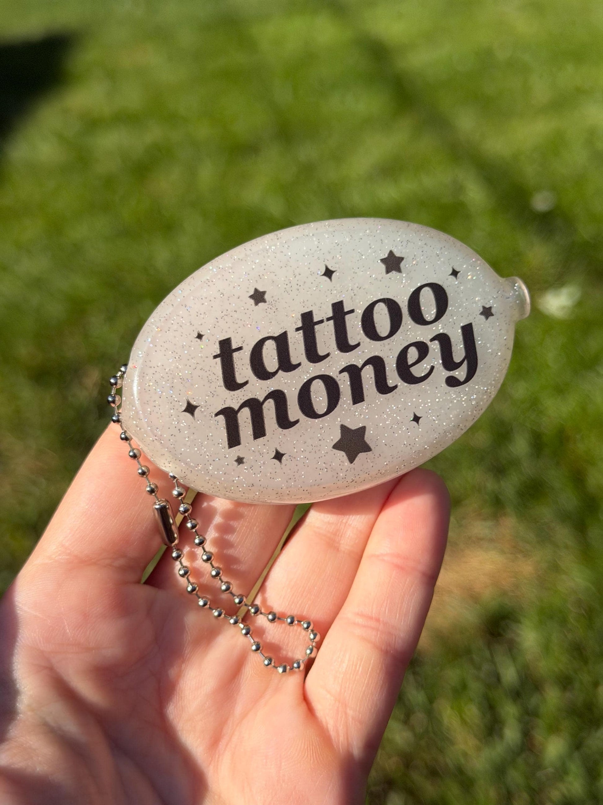 Vintage Oval Coin Purse - Tattoo Money