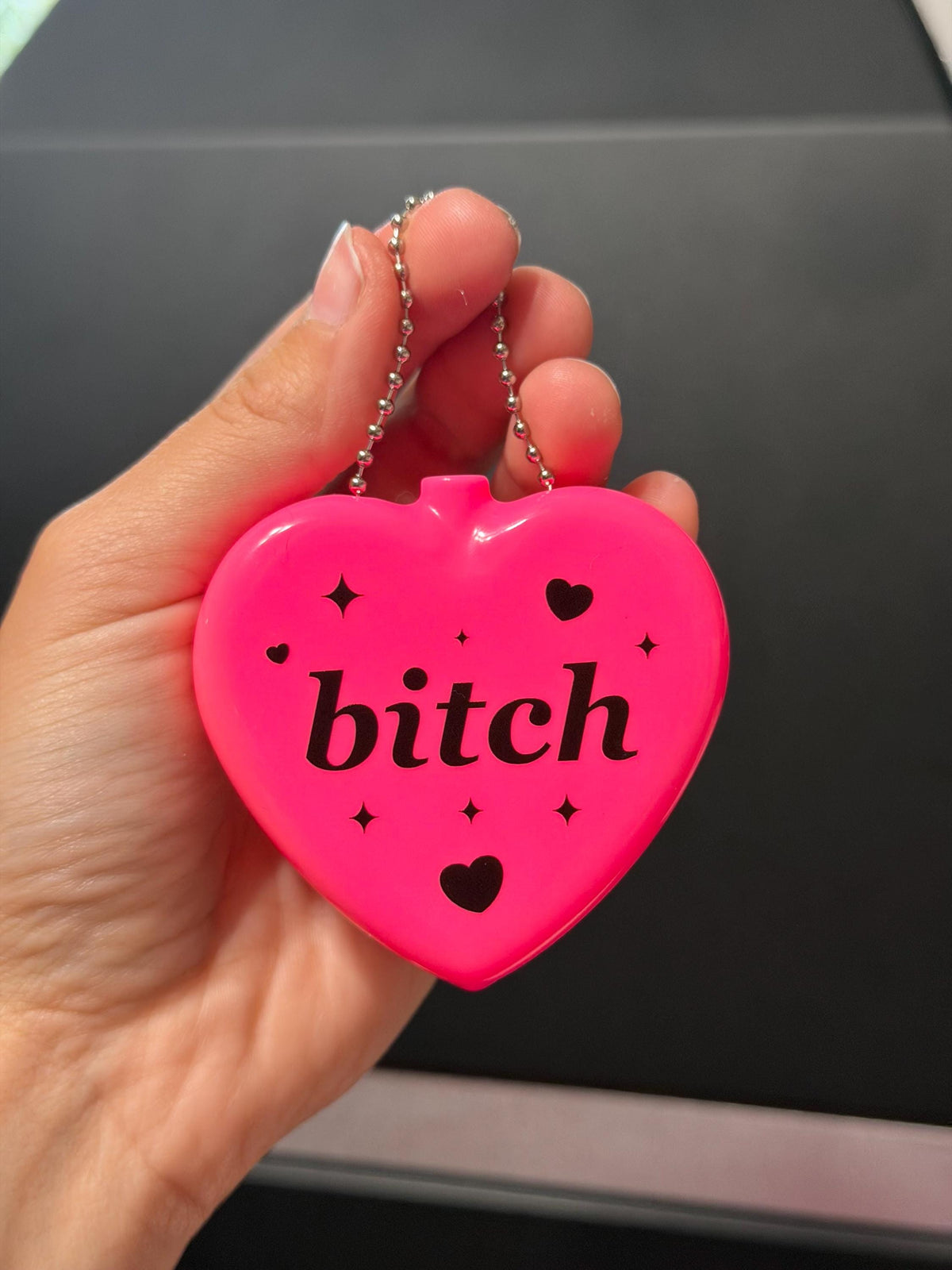 Vintage Heart Coin Purse - Bitch