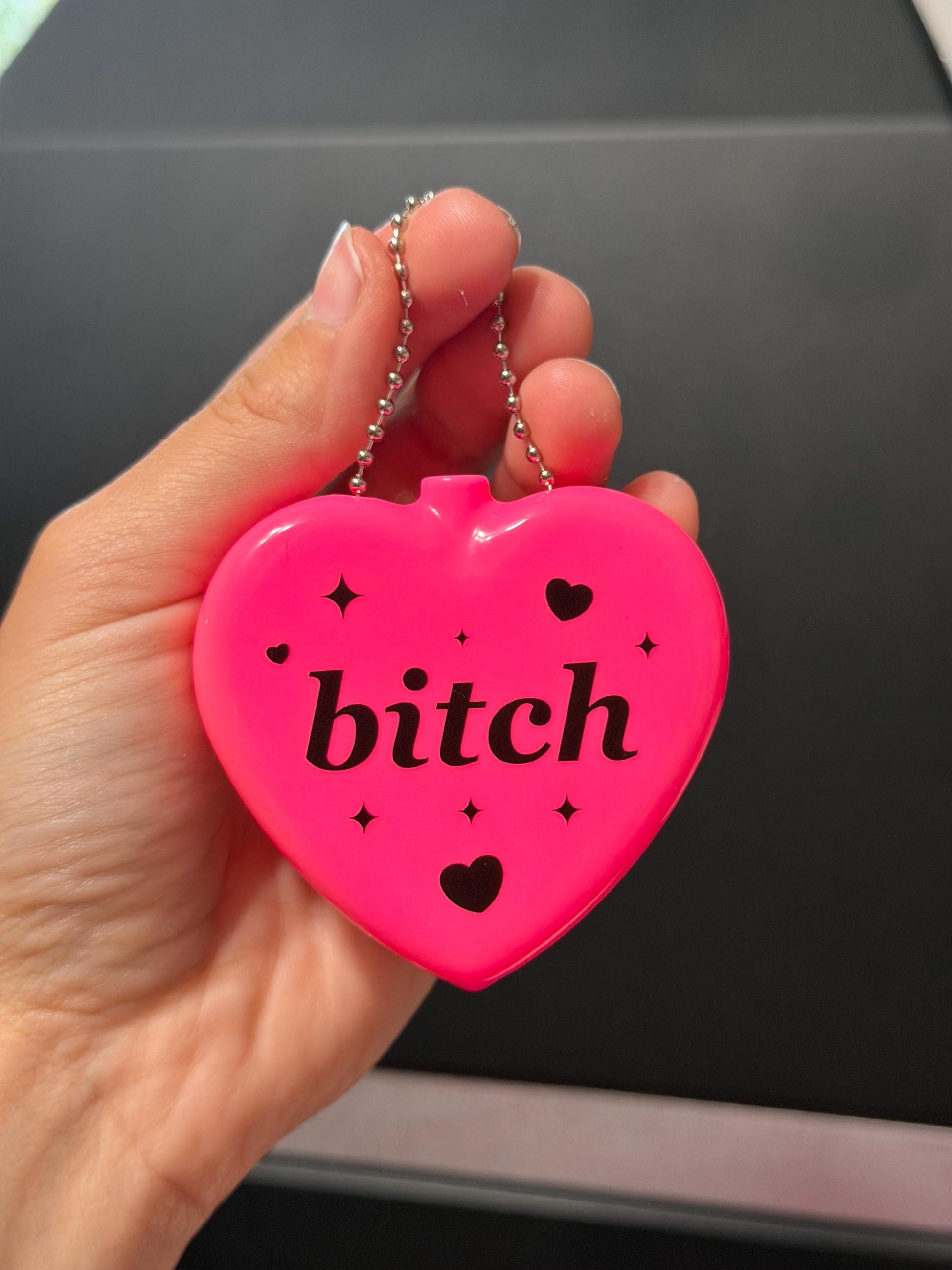 Vintage Heart Coin Purse - Bitch