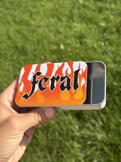 Feral Flame Slidable Trinket Storage Tin