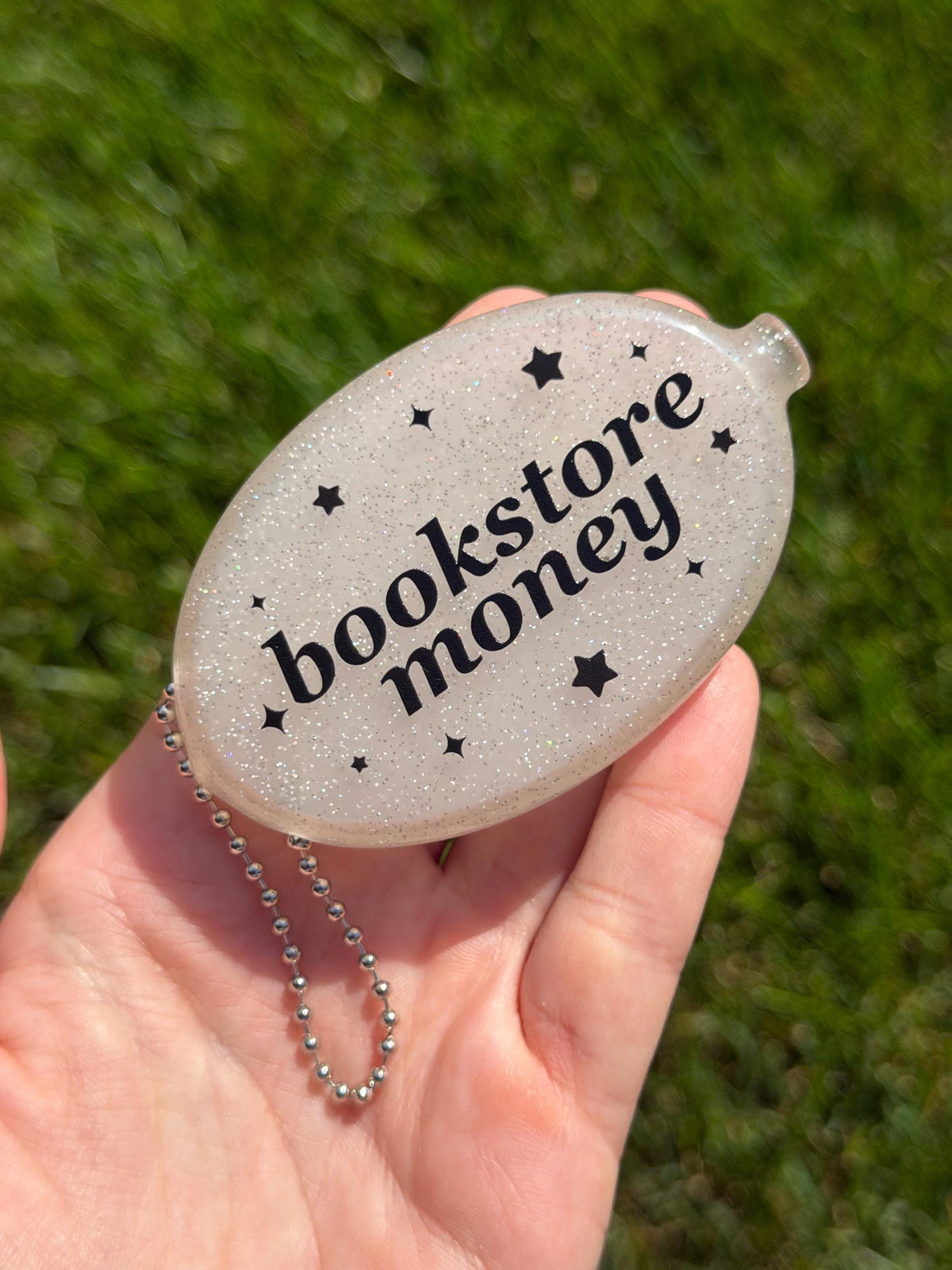 Vintage Oval Coin Purse - Bookstore Money