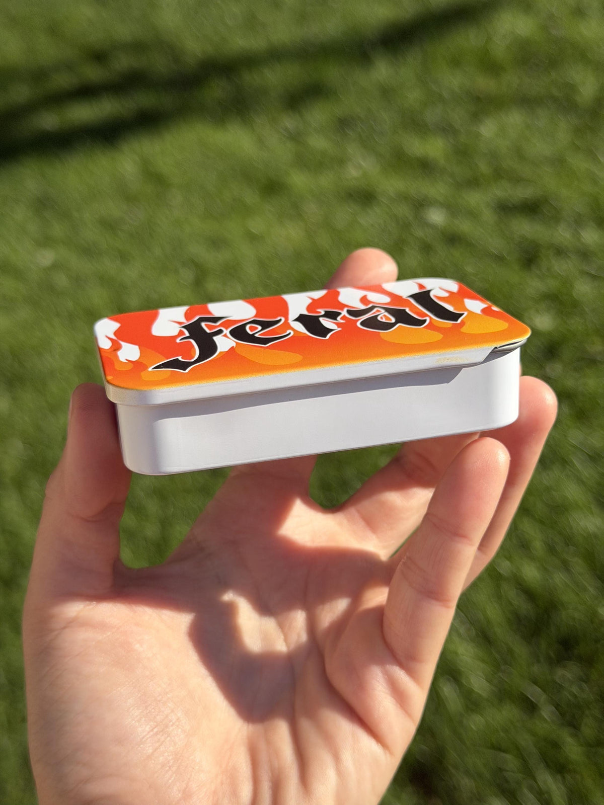 Feral Flame Slidable Trinket Storage Tin