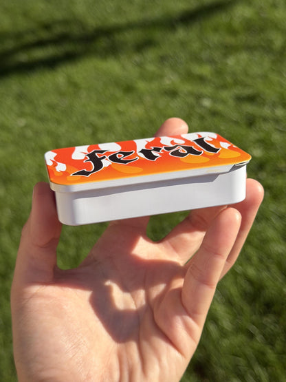 Feral Flame Slidable Trinket Storage Tin