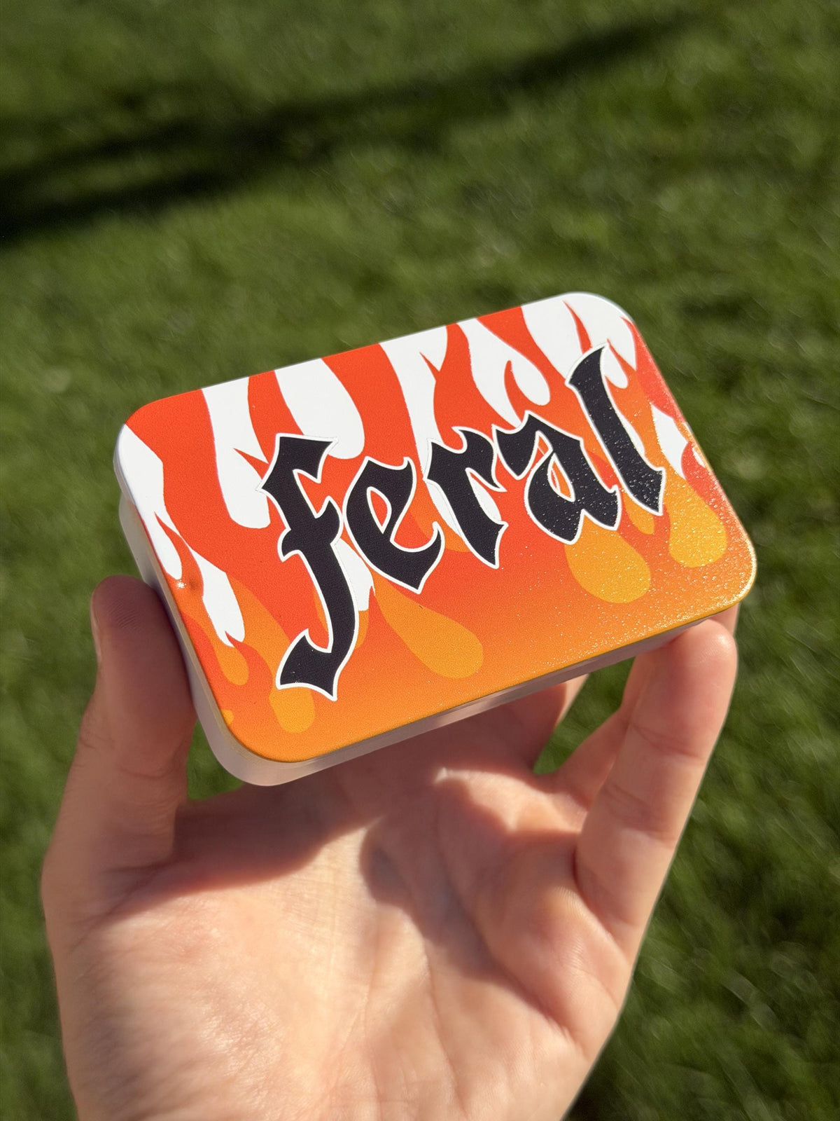 Feral Flame Slidable Trinket Storage Tin