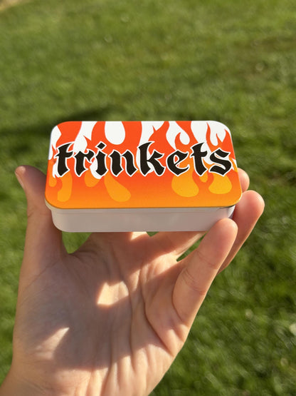 Trinkets Flame Slidable Trinket Storage Tin