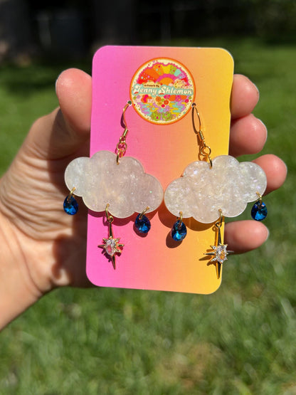 Cloudy Day Acrylic Earrings - (MINI SIZE)