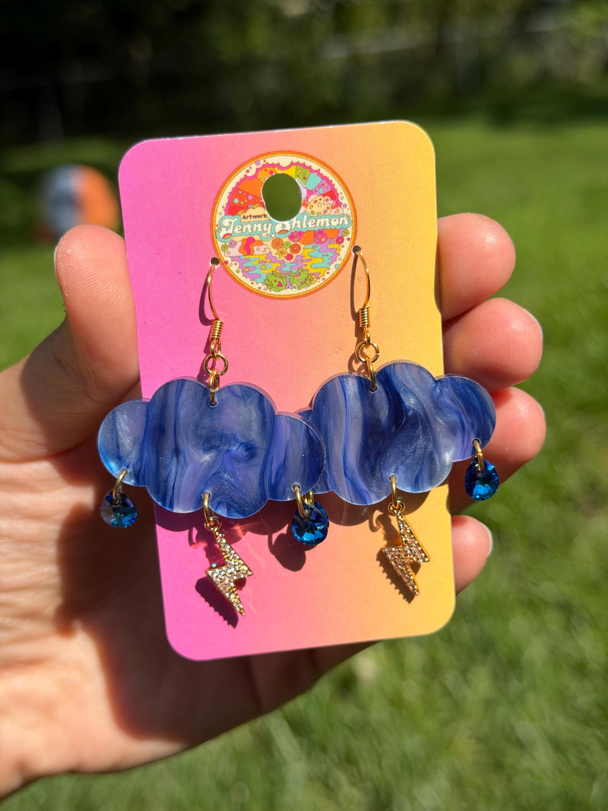 Cloudy Day Acrylic Earrings - (MINI SIZE)