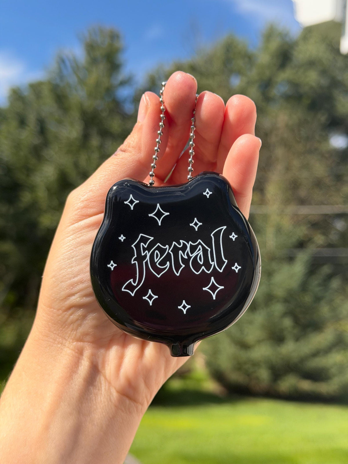 Vintage Cat Coin Purse - Goth Feral