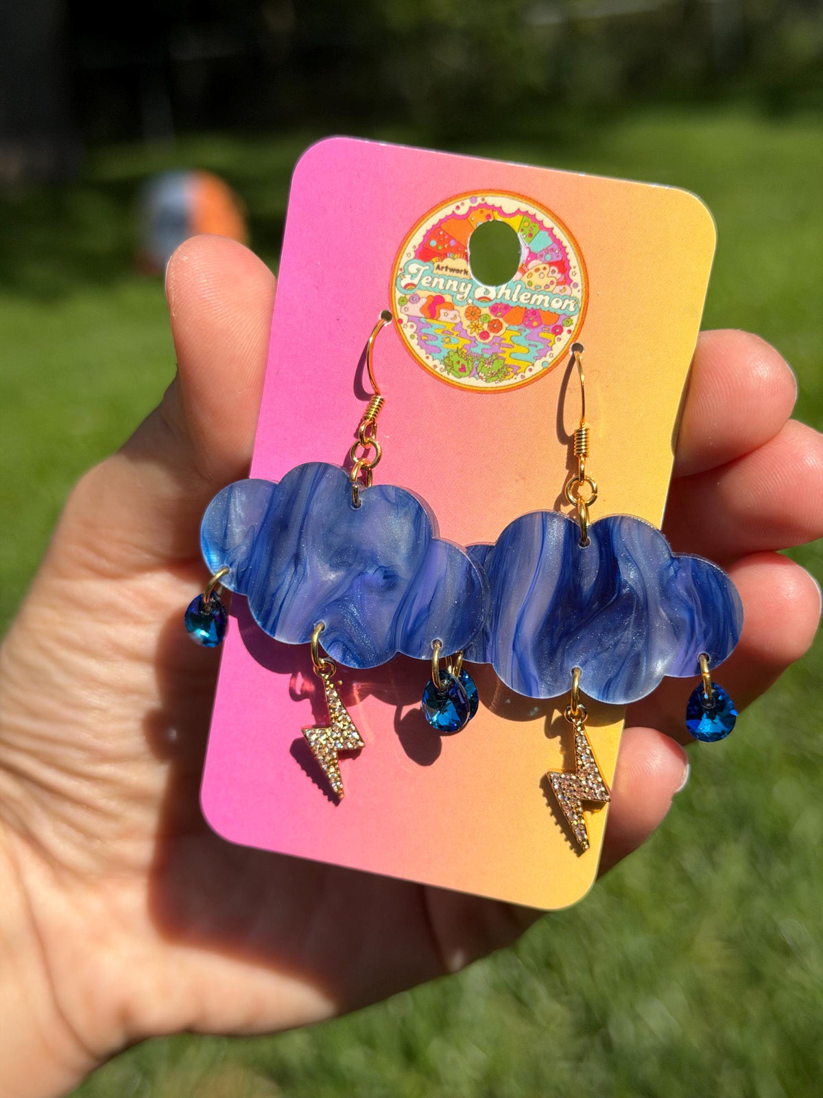 Cloudy Day Acrylic Earrings - (MINI SIZE)