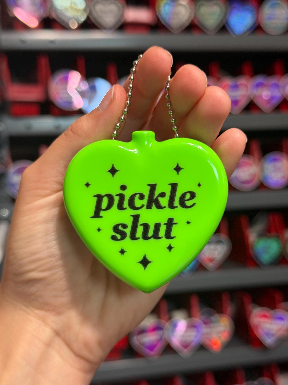 Vintage Heart Coin Purse - Pickle Slut (Misprint/Blurry)