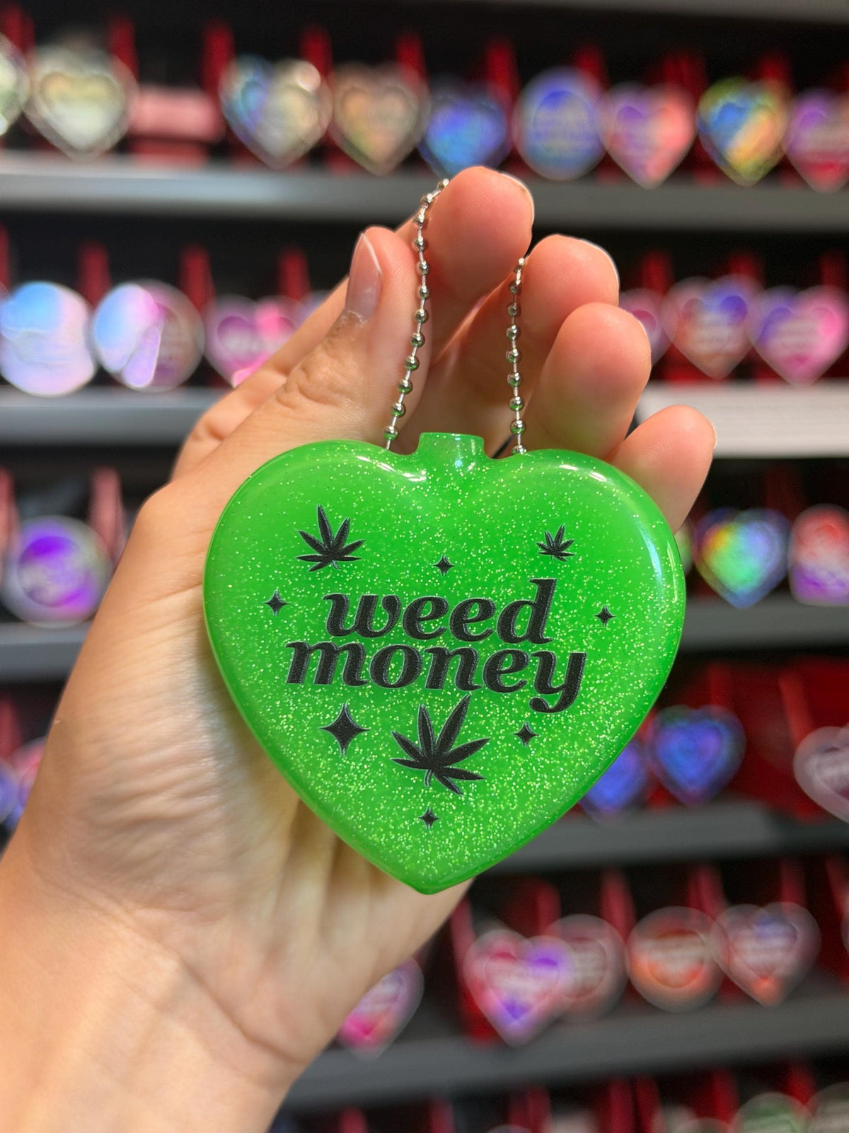 Vintage Heart Coin Purse - Weed Money (Misprint/Blurry)