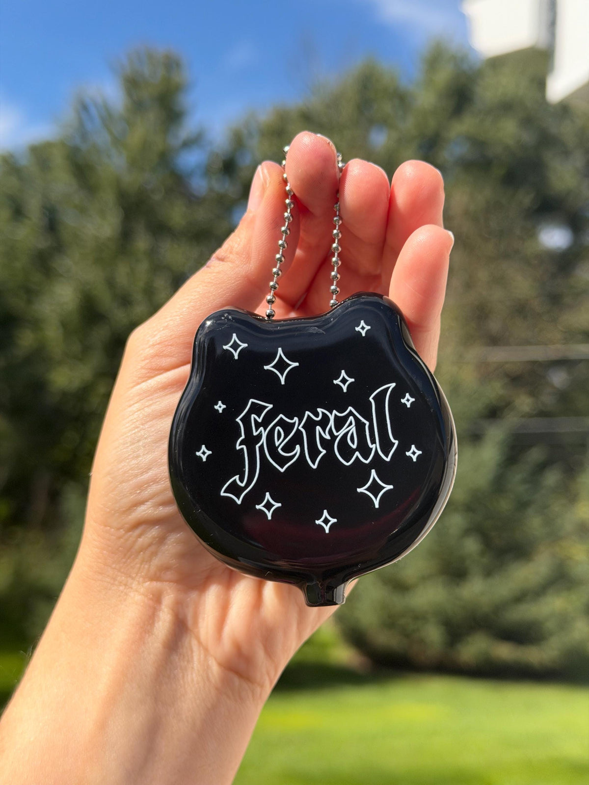 Vintage Cat Coin Purse - Goth Feral