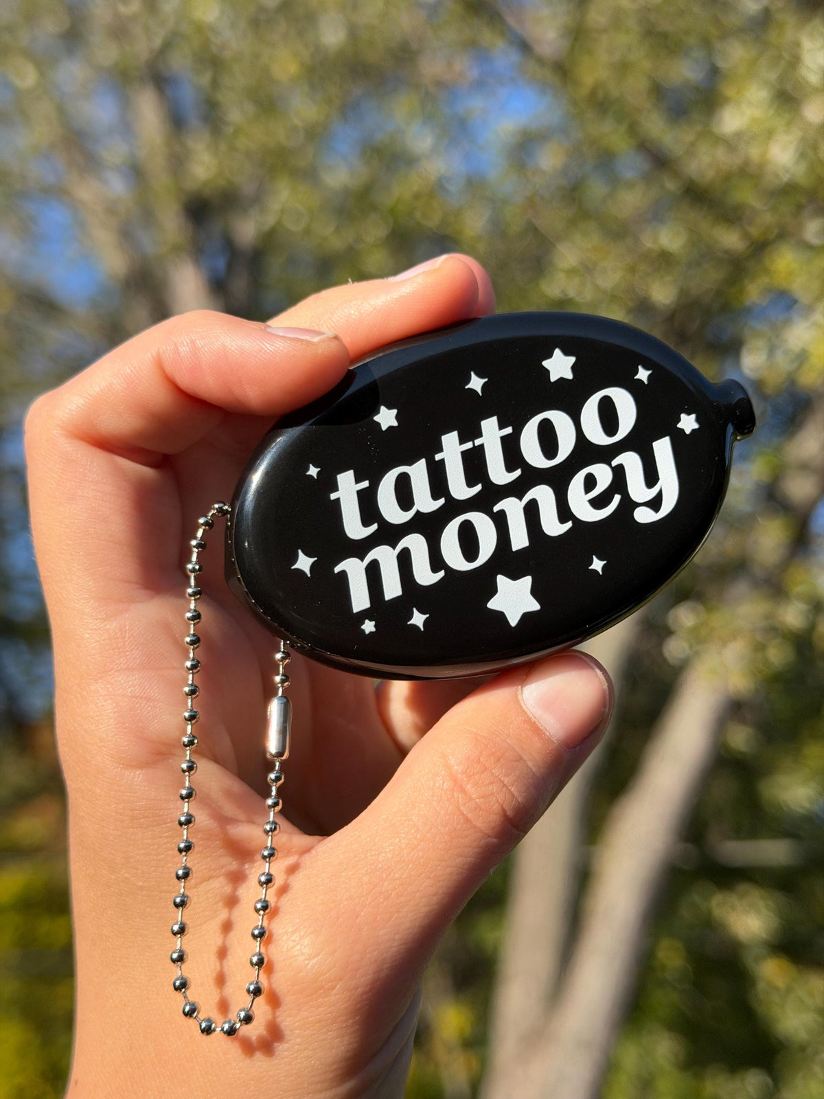 Vintage Oval Coin Purse - Tattoo Money