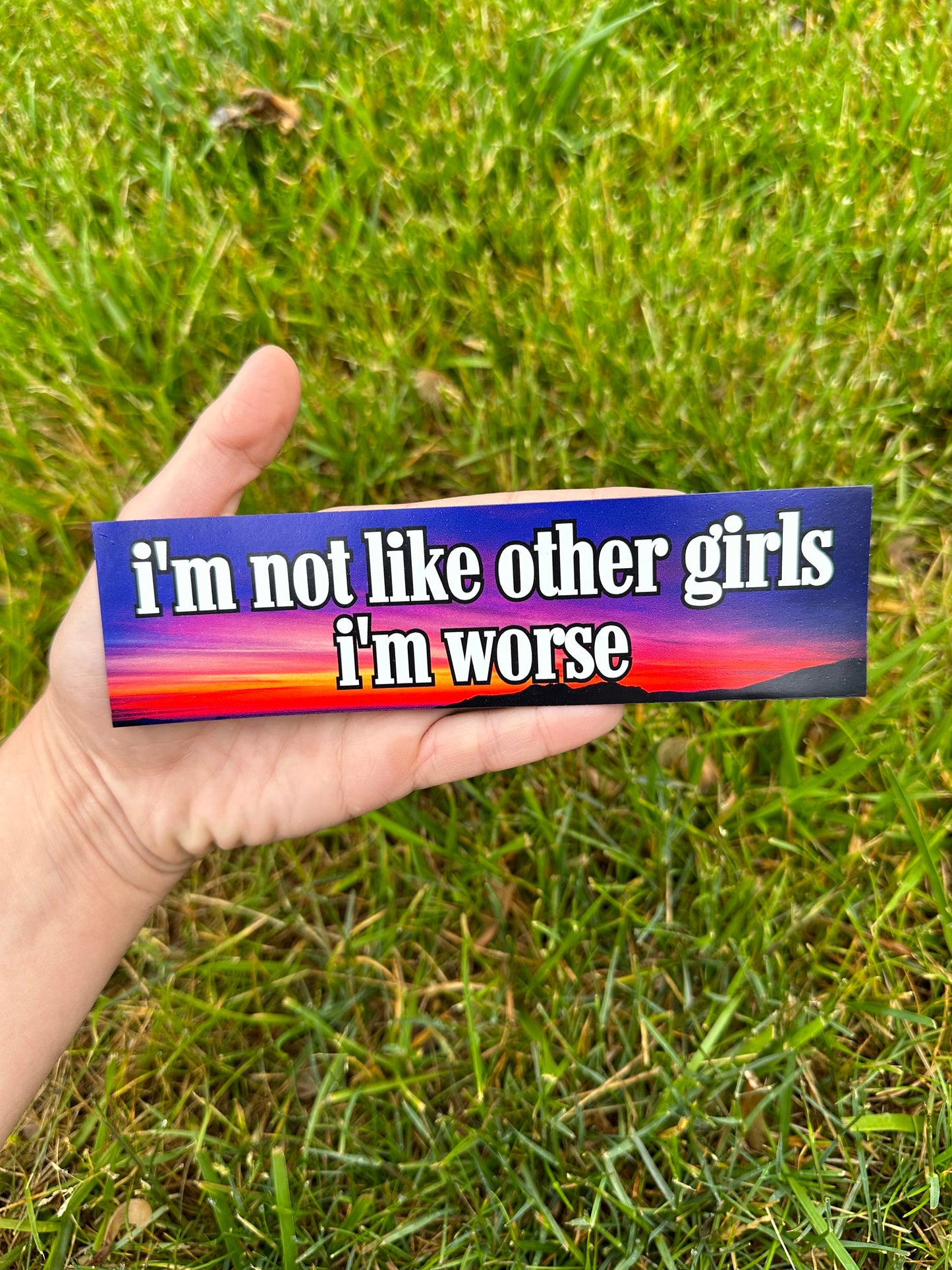 I’m Not Like Other Girls I’m Worse Car Magnet