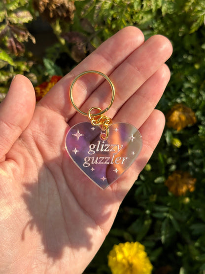 Glizzy Guzzler Iridescent Acrylic Keychain