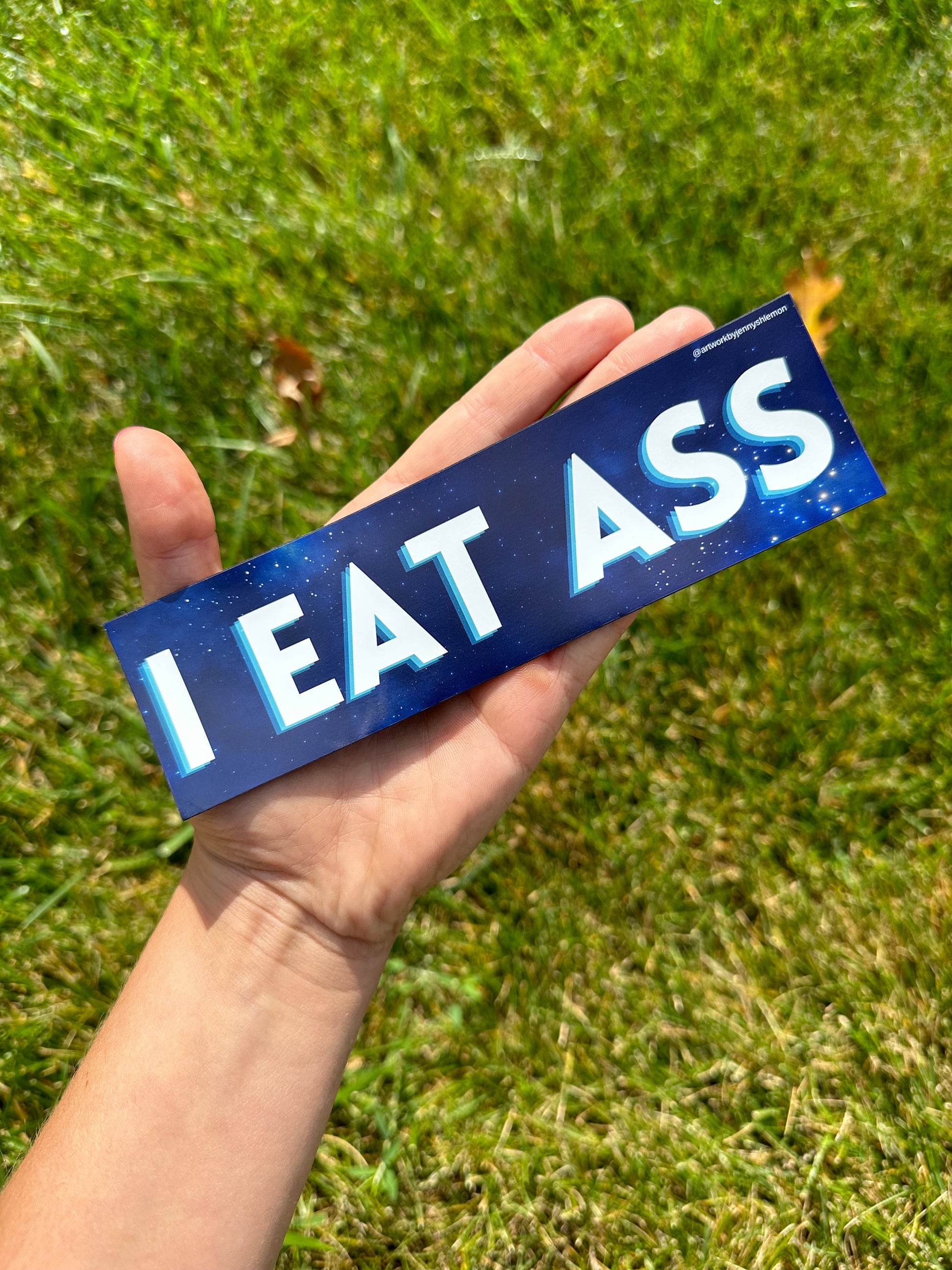 I Eat Ass Car Magnet