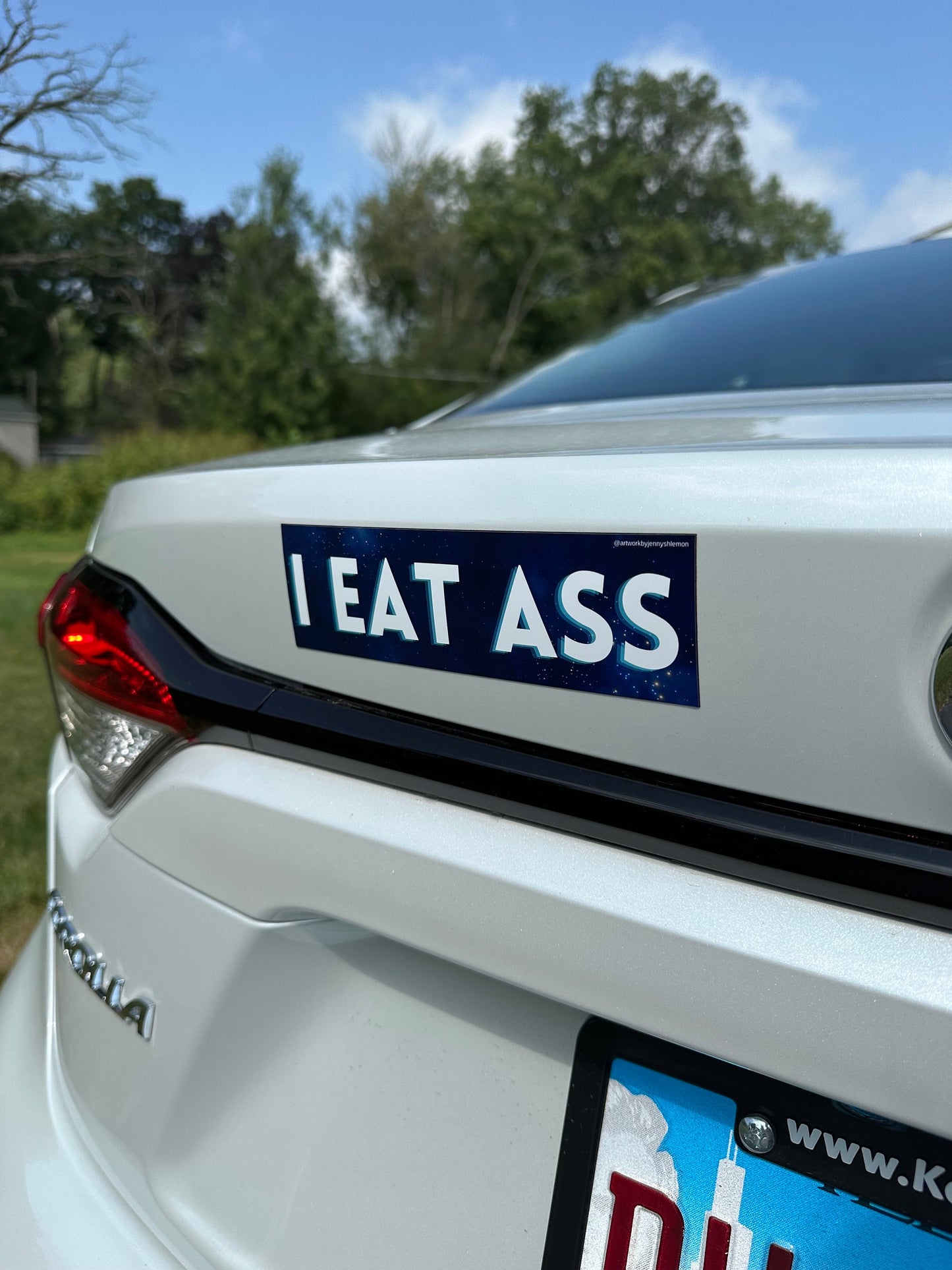 I Eat Ass Car Magnet