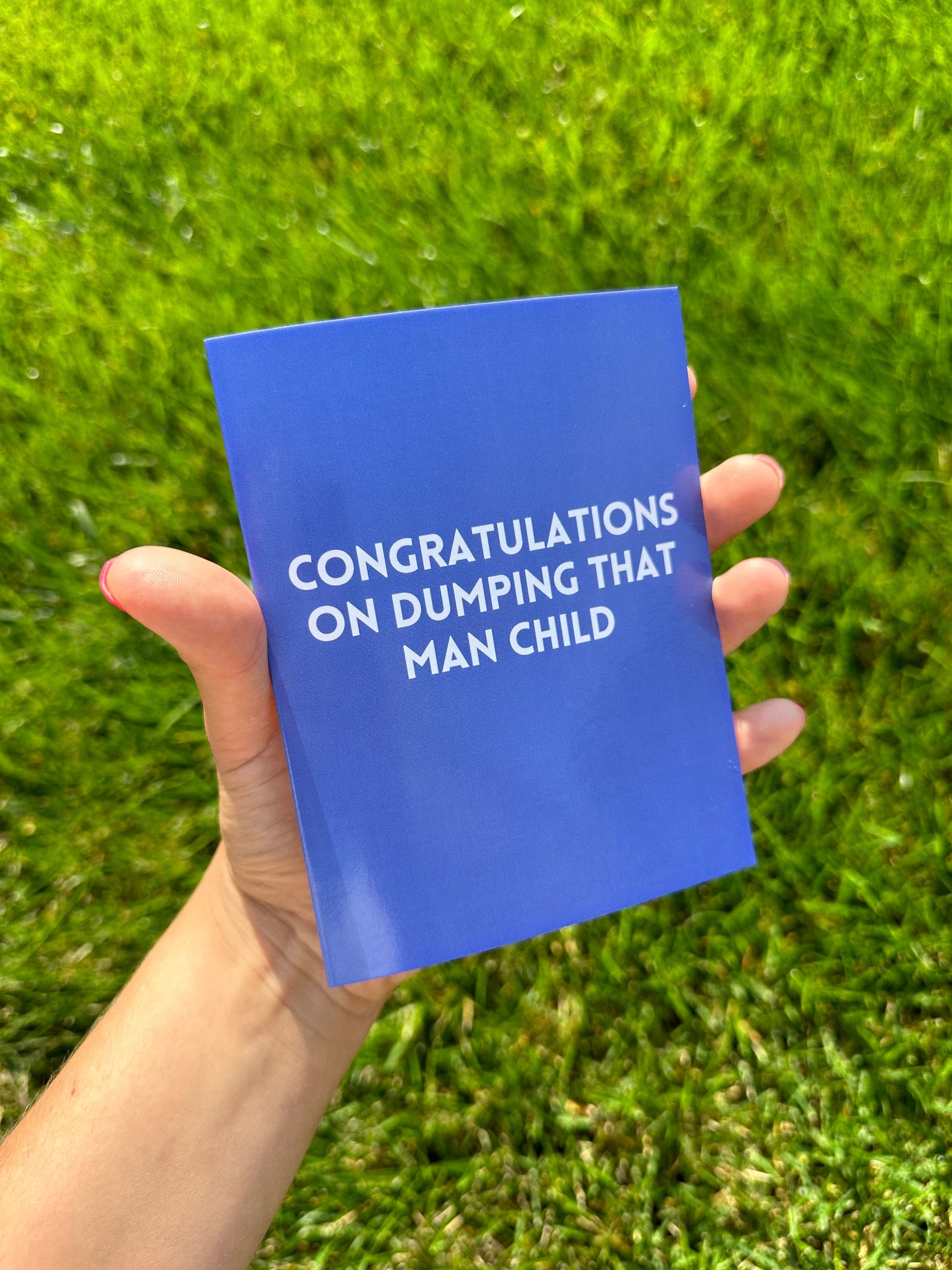 Congratulations On Dumping That Man Child Breakup Card