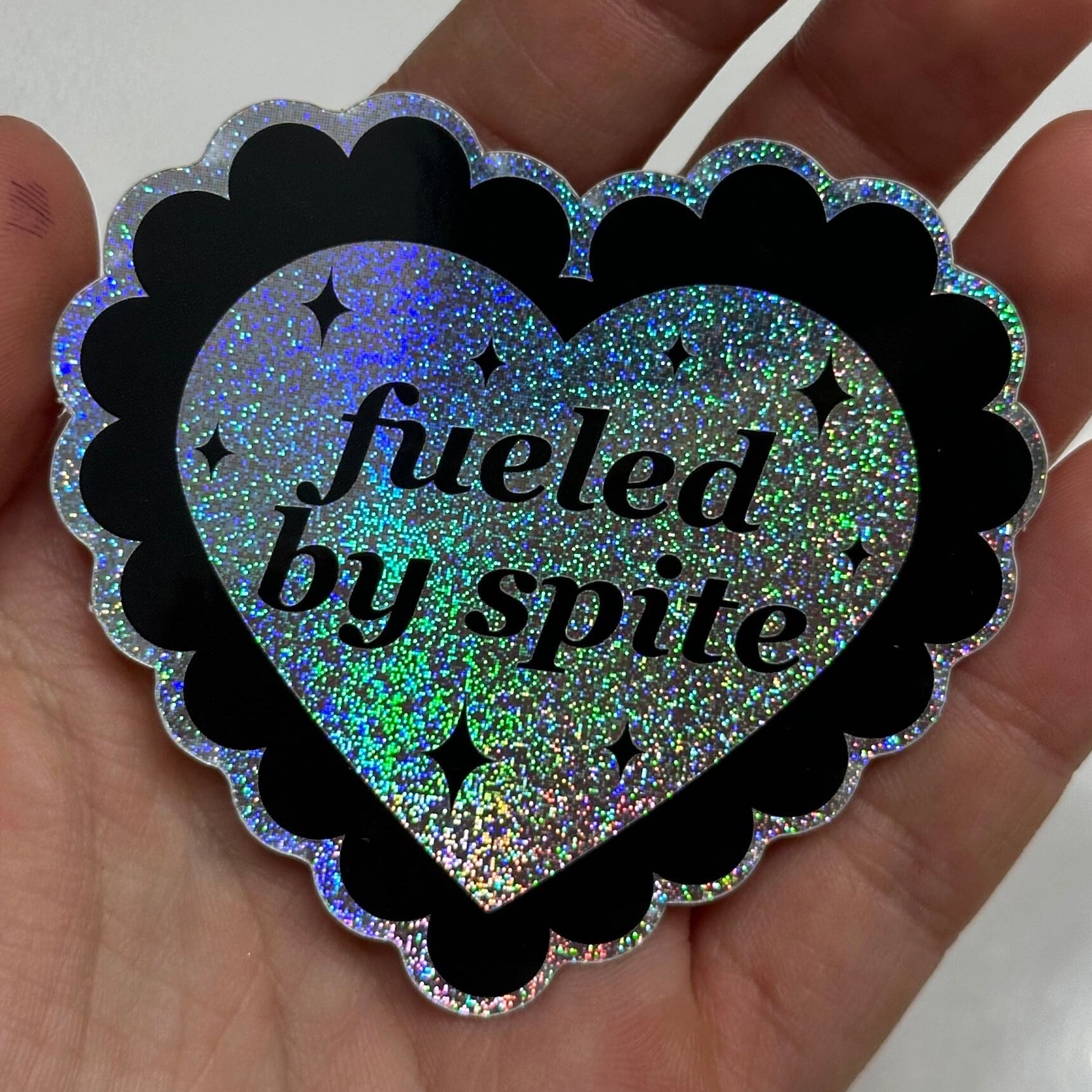 Fueled By Spite Pixie Dust Sticker 2.7x2.5