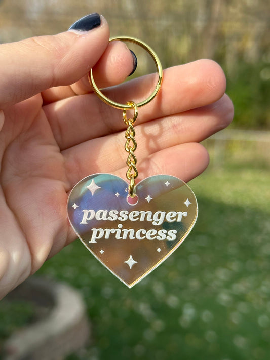Passenger Princess Iridescent Acrylic Keychain