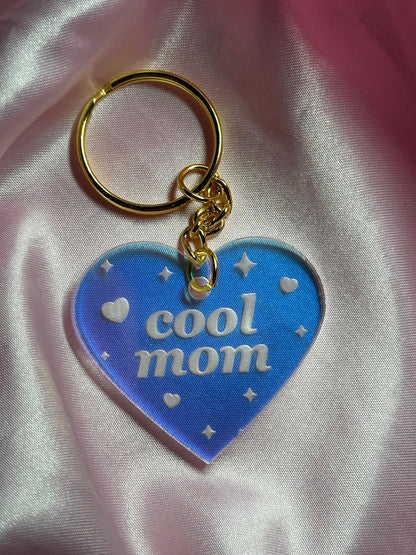 Cool Mom Iridescent Acrylic Keychain
