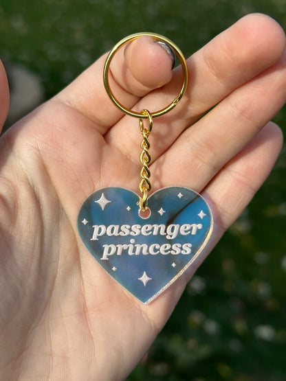 Passenger Princess Iridescent Acrylic Keychain