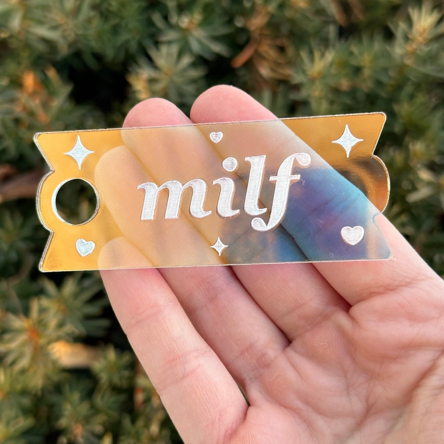 Iridescent MILF Tumbler Topper 40 oz Size (Fits New 2.0 Cups Only Read Below!)