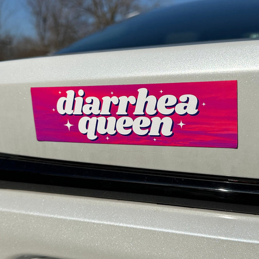 Diarrhea Queen Car Magnet